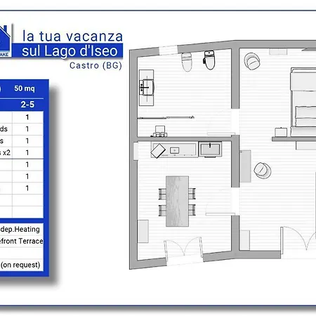 Ca Del Holiday home Castro (Lombardy)